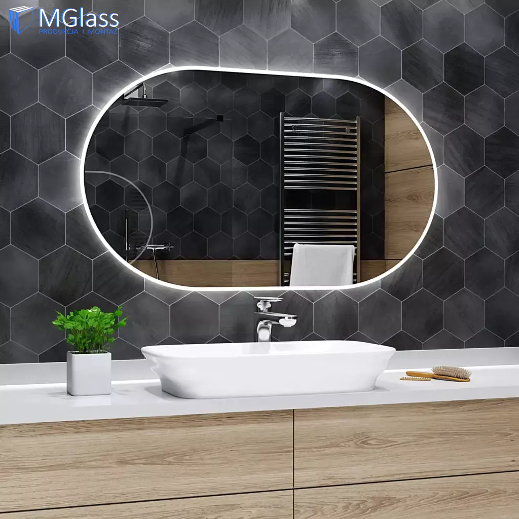 Efekt lustra półokrągłe na wymiar z montażem Gdańsk Sopot Gdynia Trójmiasto pruszcz gdanski.