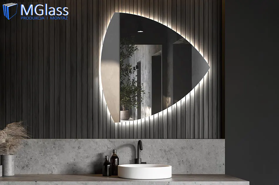 Panoramiczne poziome lustra na wymiar z montażem w Gdańsku, Sopocie i Gdyni (Trójmiasto) oraz w Pruszczu Gdańskim.